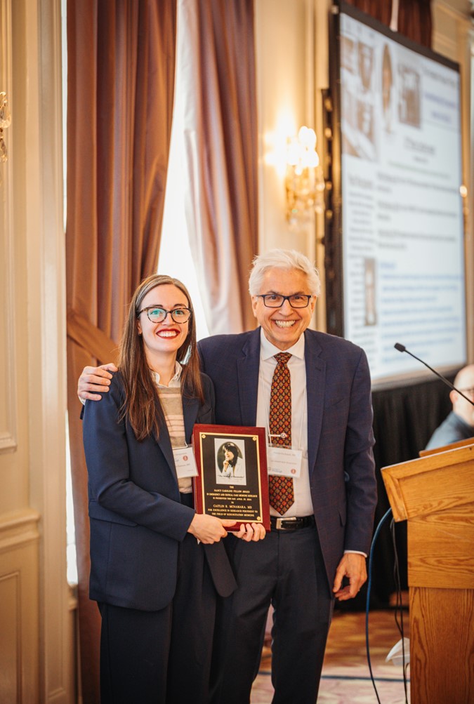 Caitlin McNamara, MD received the 22nd annual Nancy Caroline award