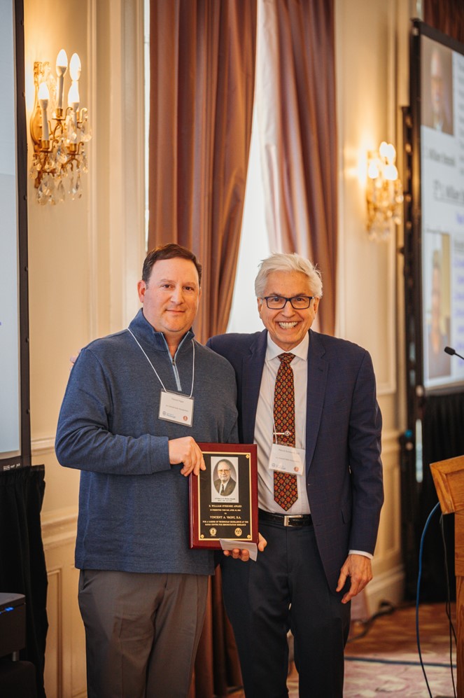 Vincent Vagni received the 5th annual S. William Stezoski Award