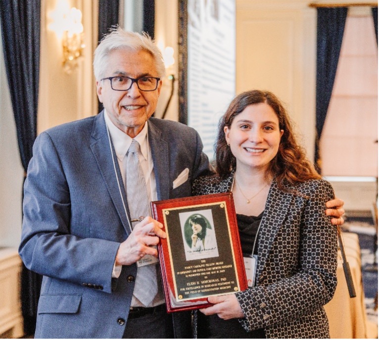 Eleni Moschonas, PhD received the 23rd Nancy Caroline award