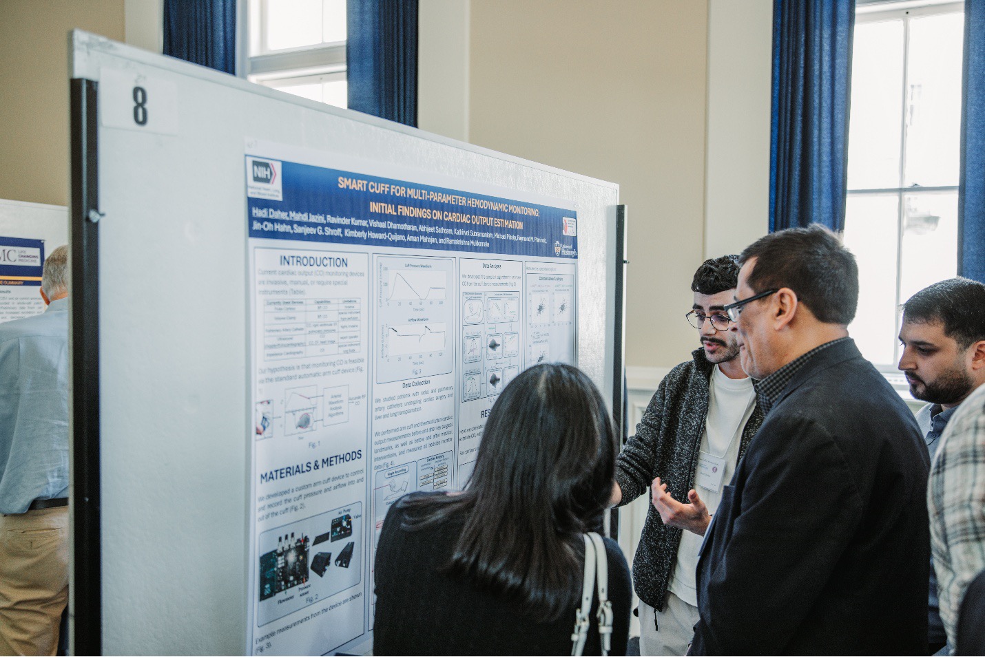 Pitt Medical student, Hadi Daher, presenting his poster